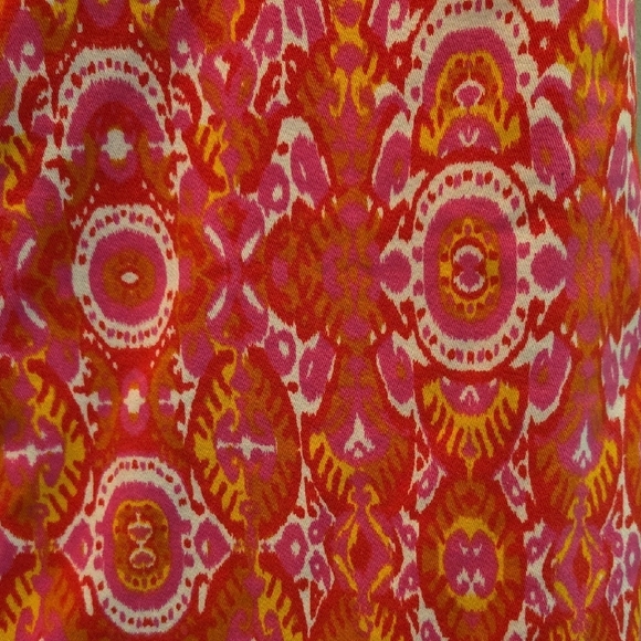 Jones New York Sport Pencil Skirt Stretch Multi-colored Patterned Size 8 Cotton - Picture 5 of 13